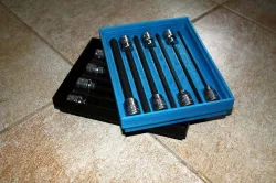 Stackable Storage Trays for Allen Head Hex Key Socket Sets