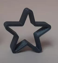 Star-shaped cookie cutter