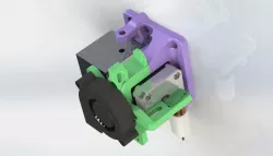 Stock-ish Extruder Mount for Anet A8 and Alike! (Includes Chain and Mount Or Chainless!)