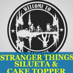 Stranger Things - Silhouette & Cake Topper - Silhouette - 3 models