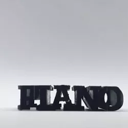 Text Flip - Piano