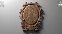 Trophy Mounting Plaque 11 - 3D STL Files for CNC