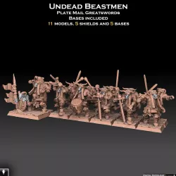 Undead Beastmen Plate Mail Greatswords