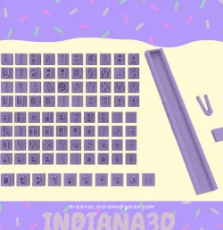 Vertical lettering guide