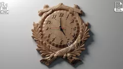 Wall Clock 15 - 3D STL file for CNC