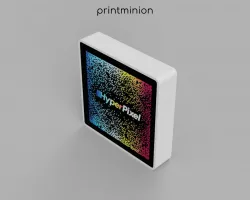 Wallmount case (screw mount) for pimoroni HyperPixel 4.0 Square Touch and raspberry pi (zero, 3 A+)