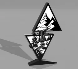 waterfall lamp