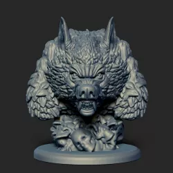 Werewolf bust