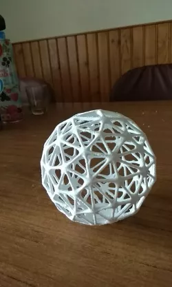 Wire sphere with triangular mesh