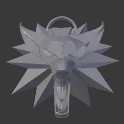 Witcher Medallion Wolf
