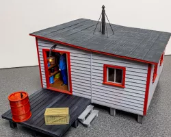 WM LAUREL BANK TRAIN ORDER OFFICE WITH DOCK 1:24 G SCALE