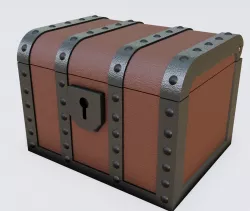 Wood and Metal Chest