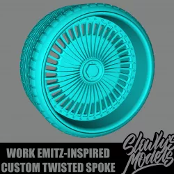 Work Emitz-Inspired Custom Twisted Spoke