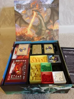 Wrath of Dragons game insert and organizer