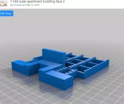 1:144 scale apartment building face 2 (archive)