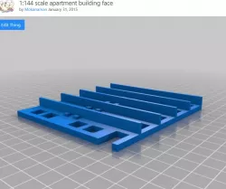 1/144 scale apartment building face (archive)
