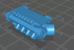 1/24 SCALE WHIPPLE STYLE SUPERCHARGER, FRONT INTAKE