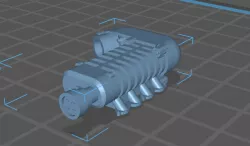 1/24 scale Whipple Style Supercharger, Side Intake