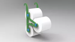 3 roll tolilet paper holder