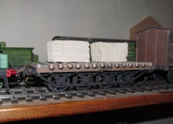 8-wheeled stone wagon of the WEST Co.