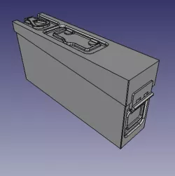 Ammunition box MG scale models 1/1