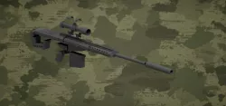 Barrett 50 Caliber Sniper Rifle Silenced Version