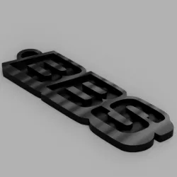 BBS logo keychain