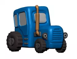 Blue tractor