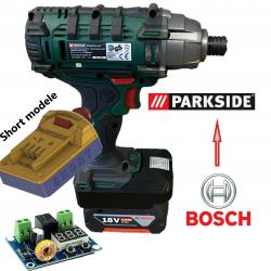 STL file PARKSIDE X12V ON BOSCH PRO 12V RIGHT ➡️・Model to