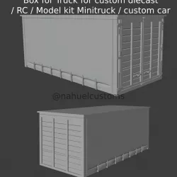Box for Truck for custom diecast / RC / Model kit Minitruck / custom car
