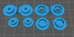 Brake discs for 1/24 model cars