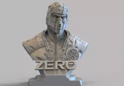 BUST OF ZERO MORTAL KOMBAT