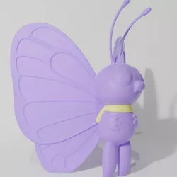 BUTTERFREE ASH VERSION (PART OF THE CATERPIE-EVO-PACK, READ DESCRIPTION).