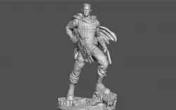 CABLE DEADPOOL JOSH BROLIN MOVIE STATUE FOR RESIN PRINTING MCU