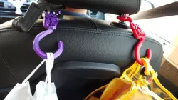 Car seat hook for shopping bag or any bags hanging
