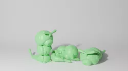 CATERPIE 3 PACK (PART OF THE CATERPIE-EVO-PACK, READ DESCRIPTION)
