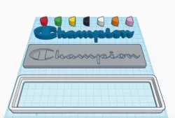 Champion custom logo sign plate