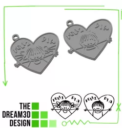 CHILDREN'S DRAWING HAPPY DAY KEYCHAIN (1)
