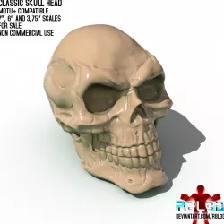 Classic Skull Head for Motu Classics+ (updated)