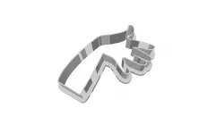 cookie cutter A hand silhouette vector stock illustration Black Color, Finger, Hand, Human Arm, Human Body Part