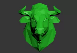 cow low poly