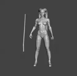 DARTH TALON NUDE VINTAGE CUSTOM STAR WARS ACTION FIGURE, KENNER 3.75", SEXY TWI'LEK ALIEN. NAKED, NUDE, 5 POA, 1/18