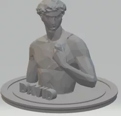 DAVID-LOW POLY BUST(Michelangelo)