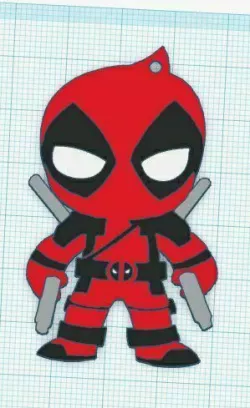 Deadpool Keychain (Multicolor)