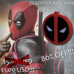 Deadpool Logo Keychain