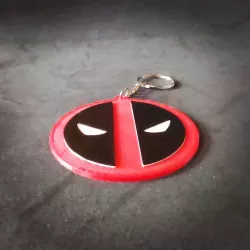 Deadpool themed cell phone holder + Keychain