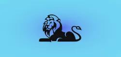 Decorative mural, lion