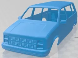 Dodge Caravan 1984 Printable Body Car