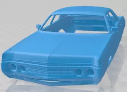 Dodge Polara Hardtop Coupe 1970 Printable Body Car