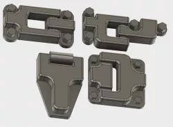 Door hinges for Traxxas TRX-4 Defender body